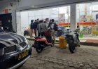 Untuk Memberikan Keamanan dan Kenyamanan Kepada Masyarakat, Anggota Polsek Karangnunggal Laksanakan Patroli Blue Light