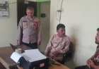 Polsek Cibalong, anggota Polsek Cibalong Aiptu Ujang S.Sos Sanjaya melaksanakan kegiatan Patroli dialogis di Kantor desa cibalong